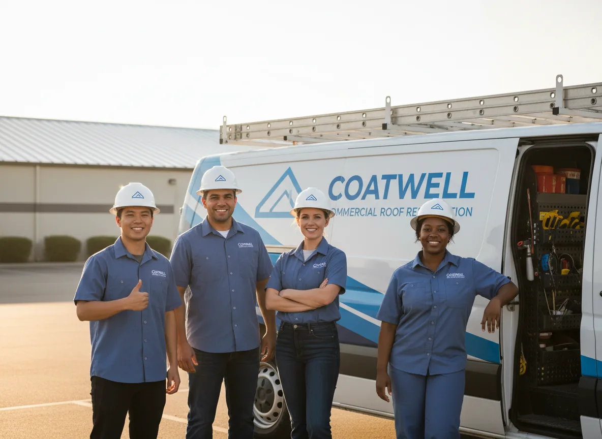 Commercial roof coating company in Earth, TX